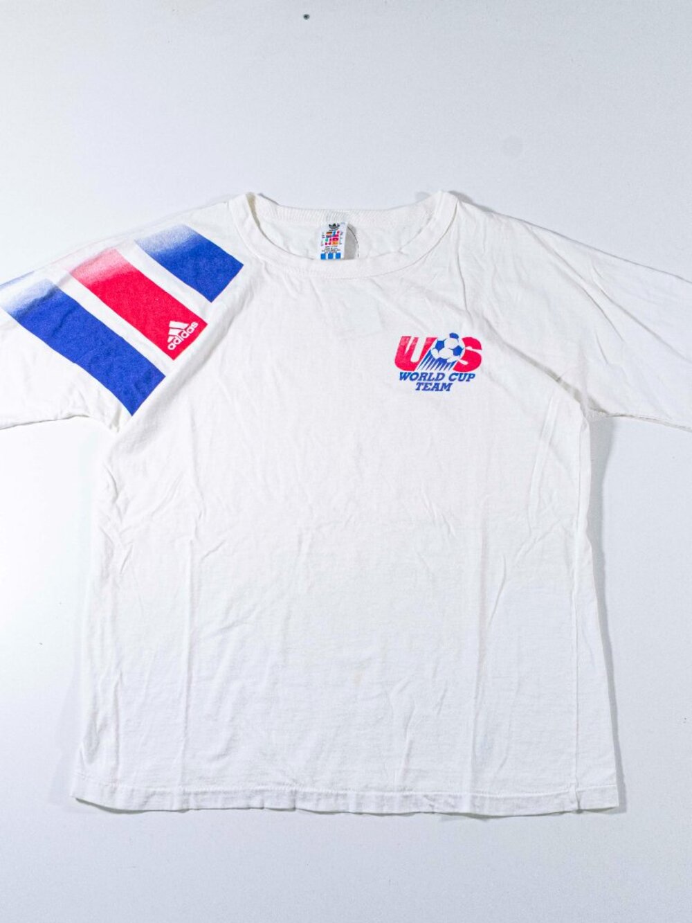 Vintage Adidas 1992 1994 USA World Cup T-Shirt Large L Soccer USMNT 90s Shirt